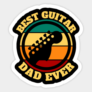 Best Guitar Dad Sticker